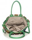Big-Handbag-Shop-Womens-Faux-Leather-Multi-Coloued-Stripes-Long-Shoulder-Strap-Bag-D894-Green-0-1