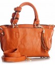 Big-Handbag-Shop-Womens-Faux-Leather-Small-Multi-Pockets-Satchel-Bag-H12133-Dark-Grey-0-5