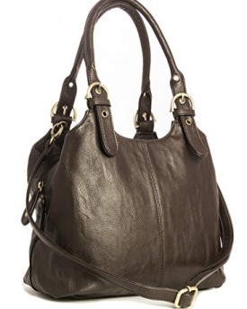 Big-Handbag-Shop-Womens-Medium-Size-Plain-Shoulder-Bag-with-a-Long-Strap-33622-Coffee-0