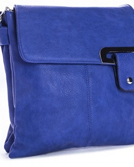 Big-Handbag-Shop-Womens-Medium-Trendy-Messenger-Cross-Body-Shoulder-Bag-9729-Electric-Blue-0