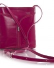 Big-Handbag-Shop-Womens-Mini-Genuine-Italian-Leather-Cross-Body-Bag-V120-Teal-Tan-0-0