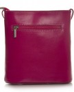 Big-Handbag-Shop-Womens-Mini-Genuine-Italian-Leather-Cross-Body-Bag-V120-Teal-Tan-0-2