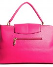 Big-Handbag-Shop-Womens-Trendy-Designer-Inspired-Faux-Leather-Top-Handle-Satchel-Bag-S-6645-Pink-0-0