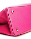 Big-Handbag-Shop-Womens-Trendy-Designer-Inspired-Faux-Leather-Top-Handle-Satchel-Bag-S-6645-Pink-0-6