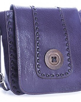 Big-Handbag-Shop-Womens-Trendy-Faux-Leather-Button-Detail-Small-Messenger-Bag-D996-Purple-0
