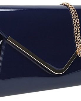 Billie-Metal-Trim-Envelope-Shape-Patent-Leather-Clutch-Bag-in-Navy-Blue-0