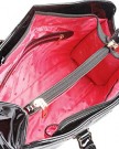 Black-Patent-Twin-Handled-Handbag-with-Chevron-Print-Top-Zip-by-Claudia-Canova-0-2