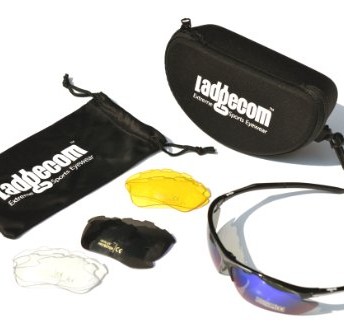 Black-Silver-Ladgecom-Cycling-Running-Sunglasses-Complete-Kit-with-4-Lenses-for-all-Conditions-0