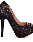 Black-diamant-shimmer-material-pointed-toe-hidden-platform-stiletto-high-heel-court-shoes-0-0