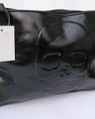 Black-soft-faux-leather-studded-metal-skull-goth-punk-Ladies-quality-Handbag-skull-studs-duffel-bag-posted-from-London-by-Fat-Catz-0-2