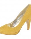 Blue-Court-Shoes-Faux-Suede-Stiletto-Medium-High-Heel-Wedding-4-yellow-0