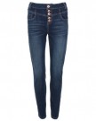 Blue-Inc-Woman-Ladies-Blue-High-Waisted-Skinny-Stretchy-High-Rise-Denims-Jeans-12-0-0