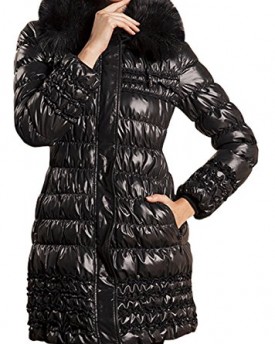Bolnyss-Womens-Fashion-Slim-Fit-Fur-Collar-Pleated-Down-Coat-Jacket-Puffer-Black-L-0