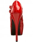 Bordello-Red-Patent-3-strap-High-Heel-Shoes-LadiesWomens-UK-56-0-0