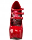 Bordello-Red-Patent-3-strap-High-Heel-Shoes-LadiesWomens-UK-56-0-2