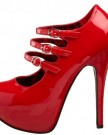 Bordello-Red-Patent-3-strap-High-Heel-Shoes-LadiesWomens-UK-56-0-3