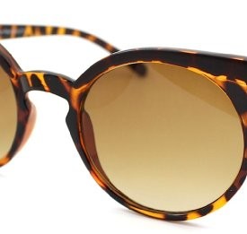 Brown-Tortoiseshell-Fashion-Round-Cat-Eye-Sunglasses-Vintage-Retro-Designer-60s-0