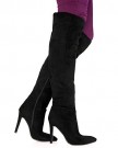 ByPublicDemand-A4C-Womens-Knee-High-Stiletto-Heel-Boots-Black-Faux-Suede-Size-4-UK-0-0