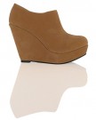 ByPublicDemand-A5T-Womens-Mid-Heel-Wedges-Platform-Shoes-Nude-Beige-Brown-Faux-Suede-Size-4-UK-0-5