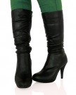 ByPublicDemand-B6O-Womens-Mid-High-Stiletto-Heel-Mid-Calf-Boots-Black-Faux-Leather-Size-5-UK-0-0