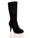 ByPublicDemand-B6O-Womens-Mid-High-Stiletto-Heel-Mid-Calf-Boots-Black-Faux-Leather-Size-5-UK-0-2