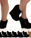 ByPublicDemand-W2C-Womens-Very-High-Heel-Party-Wedges-4-Black-Faux-Suede-Plain-Size-5-UK-0