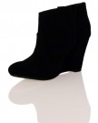 ByPublicDemand-W2E-Womens-Mid-Heel-Wedges-Ankle-Boots-Black-Faux-Suede-Size-8-UK-0-2