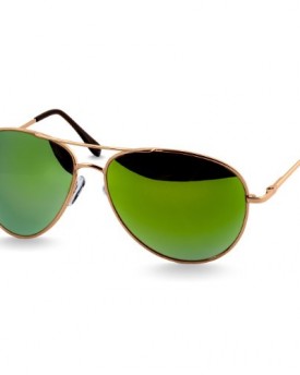 CASPAR-Unisex-Aviator-Sunglasses-with-Spring-Hinge-Tinted-or-Mirrored-Lenses-PREMIUM-QUALITY-many-colours-SG013-Farbegold-grn-verspiegelt-0