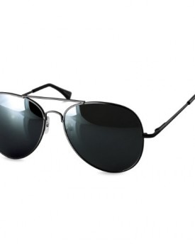 CASPAR-Unisex-Police-Style-Aviator-Sunglasses-with-Mirrored-Lenses-Mirrored-or-Tinted-SG004-Farbeschwarz-schwarz-0