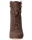CASPAR-Womens-Classic-Vintage-Lace-Up-Boots-Short-Boots-with-Stiletto-Heels-3-colours-SBO038-FarbedunkelbraunSchuhe-Gren36-0-1