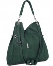 CASPAR-Womens-Multi-Functional-Handbag-Shoulder-Bag-many-colours-TS561-Farbedunkelgrn-0-0