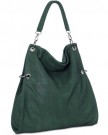 CASPAR-Womens-Multi-Functional-Handbag-Shoulder-Bag-many-colours-TS561-Farbedunkelgrn-0