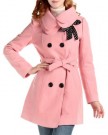 CHAREX-Women-Wool-Blends-Coat-Outwear-Small-Size-UK-Pink-0-0