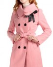 CHAREX-Women-Wool-Blends-Coat-Outwear-Small-Size-UK-Pink-0-1