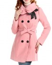 CHAREX-Women-Wool-Blends-Coat-Outwear-Small-Size-UK-Pink-0