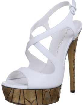 Casadei-Womens-White-Platform-Peep-Toe-Heels-5-UK-0