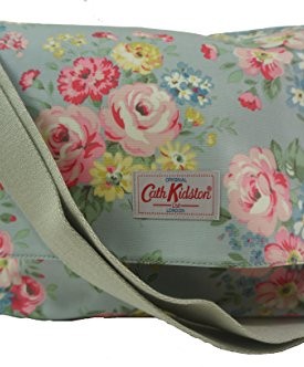Cath-Kidston-NEW-Matt-Oilcloth-Biker-Bag-Spring-Bouquet-Floral-Grey-0