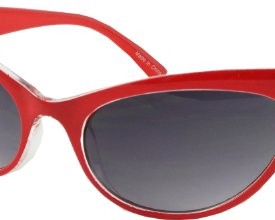 Cats-Eye-Retro-Style-Sunglasses-Dark-Lenses-Red-0