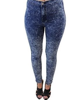 Celeb-Look-High-Waisted-Acid-Wash-Denim-Disco-Jeans-0