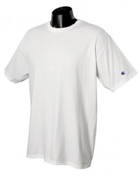 Champion-61-oz-Tagless-T-Shirt-White-L-0