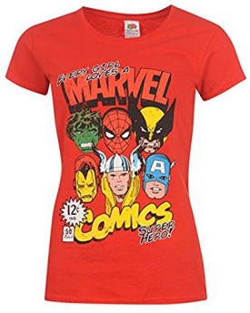 Character-Women-T-Shirt-Ladies-Marvel-14-L-0