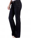 Christian-Audigier-Womens-Causal-Bootcut-Jeans-Cotton-Slim-Fit-Bootleg-Pants-Black-Size-27-0-1