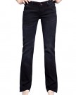 Christian-Audigier-Womens-Causal-Bootcut-Jeans-Cotton-Slim-Fit-Bootleg-Pants-Black-Size-27-0