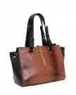 Classy-Faux-Crocodile-Leather-CarryAll-Tote-Handbag-Gold-0