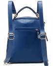 Coofit-Leisure-Leather-Shoulders-Bag-Backpack-Sweet-Bowknot-Schoolbag-for-Girls-Blue-0-2