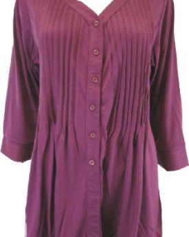 Cotton-Trader-plus-size-soft-jersey-pintuck-tunic-top-18-Berry-0