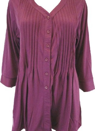 Cotton-Trader-plus-size-soft-jersey-pintuck-tunic-top-18-Berry-0
