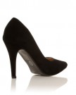 DARCY-Black-Faux-Suede-Stilleto-High-Heel-Pointed-Court-Shoes-Size-UK-4-EU-37-0-1