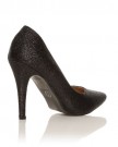 DARCY-Black-Glitter-Stilleto-High-Heel-Pointed-Court-Shoes-Size-UK-5-EU-38-0-1