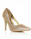 DARCY-Champagne-Glitter-Stilleto-High-Heel-Pointed-Court-Shoes-Size-UK-3-EU-36-0-0